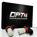 OPT7 Show Glow 9005 LED Fog Light Bulbs - 27-SMD 10000K Deep Blue @ 350Lm per bulb - Plug-n-Play (Pack of 2)