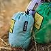 Wise Owl Outfitters Kids Hammock - Small Camping Hammock, Kids Camping Gear w/Tree Straps and Carabiners for Indoor/Outdoor Use - Kid Size Green & Blue