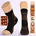 VERISA Copper Compression Socks for Men and Women - Recovery Foot Sleeves - Plantar Fasciitis Ankle Support Socks - Stabilizer for Relief of Heel Spurs, Arch Pain, Foot Swelling, Sore Muscles & Joints
