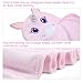 Baby Hooded Towel Upsimples Unicorn Baby Towels for Baby Girls 35 × 35 Inches Ultra Large 500GSM Super Soft Organic Bamboo Baby Towels for Baby Infant Toddler | Baby Girl Shower Gift Photo Shoot Props