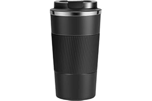 Travel Mug Reusable Coffee Cups 510ml/17oz Insulated Mug Thermal Tumbler to Go with Lid Leak Proof Thermal Insulated Vacuum I