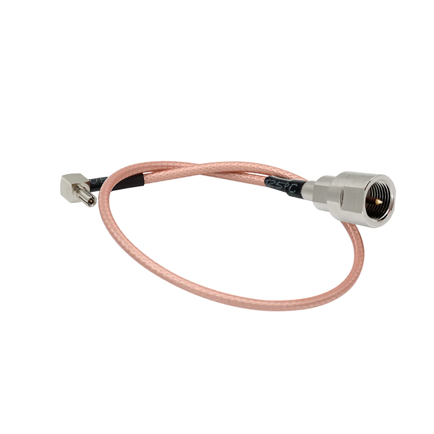 Vecys FME Male to TS9 Male Right Angle 90 Degree RF Coaxial Cable RG316 30CM/12IN for 2G 3G 4G LTE Antennes Routers UMTS Mobile Hsdpa WLAN Wireless