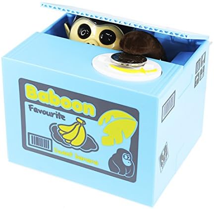 SZAT Piggy Bank Stealing Coin Panda Monkey Monster Money Box Piggy Bank (Monkey)