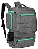 Laptop Backpack 18.4 Inch BRINCH Water Resistant Large Travel Backpack for Men Luggage Knapsack Computer Rucksack Hiking Bag College Backpack Fits 18-18.4 Inch Laptop Notebook Computer,Grey-Green