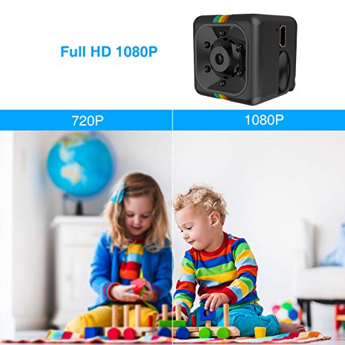Mini-Cmara-Espa-Oculta-Mini-Cmara-de-Vigilancia-con-Tarjeta-SD-de-8GB-1080P-HD-Grabadora-de-Video-Porttil-Camaras-de-Seguridad-con-Deteccin-de-Movimiento-IR-Visin-Nocturna-Non-WiFi