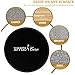 Sliding Discs, Gliding Discs,Smooth Exercise Core Sliders Reversible for use on Carpet or Hard Floors Abdominal Workout - Total Body Workout Equipment - Home Gym for Increased Stamina Burn Fat (Black)