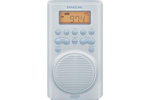 SANGEAN SG-100 AM/FM/Weather Alert Waterproof Shower Radio
