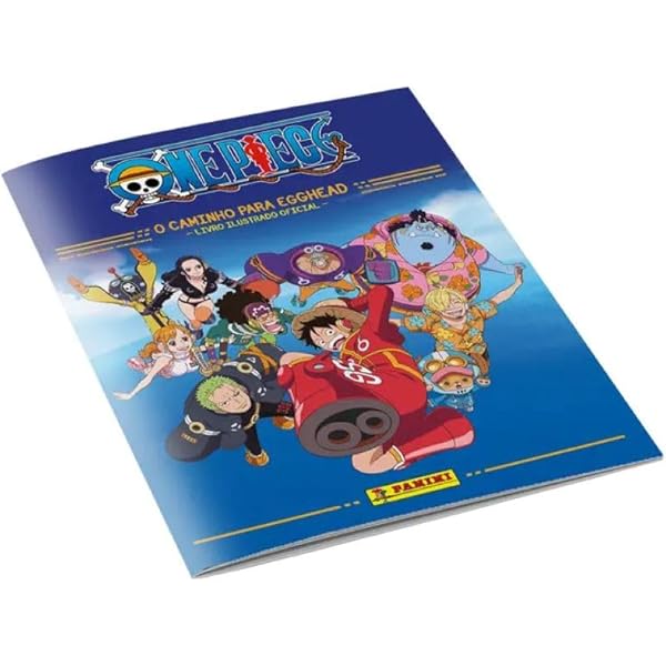 Kit C/ 1 Álbum Brochura + 6 Envelopes de Figurinhas One Piece Road