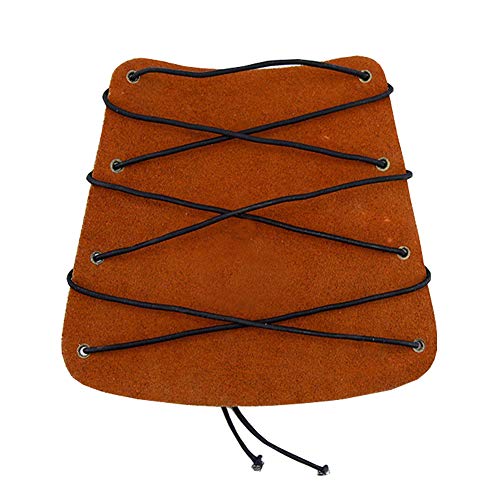 Nachvorn Archery Arm Protector,Adult Youth Leather 3-Strap Arm Guard Hunting Shooting Arrow Bow Gear Accessories Black 7inch