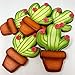 Cactus Houseplant Succulent Cookie Cutter, 4