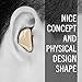 Wireless Earbud yoyomax Bluetooth Headset [Invisible] Headphone Earbud with Mic for Running Sports [Noise Cancelling] iPhone 6s Samsung S6 S5 Note4 Motor LG HTC Phones - Best Earpiece [Beige]