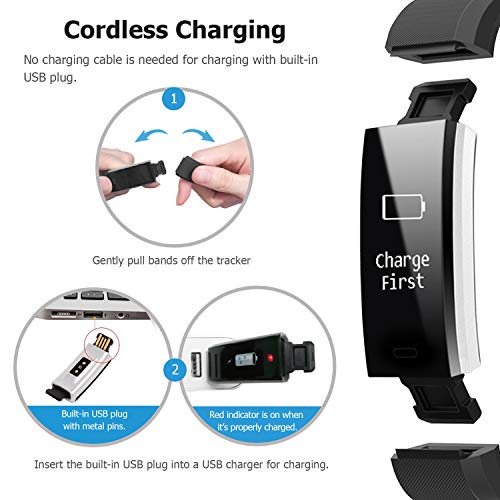 Letsfit Fitness Tracker HR, Activity Tracker Watch with Heart Rate