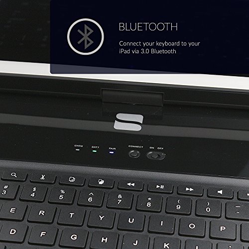 Snugg iPad Mini 5 / iPad Mini 4 Keyboard Backlit Wireless Bluetooth
