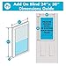 ODL Add On Blinds for Raised Frame Doors - 24