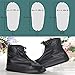 Whose Lemon Women Men Waterproof Shoes Cover Reusable Shoes Covers Rain/Snow Protective Zippered High Elastic Fabric Thicken Sole Slip-resistant Wear-resistant Shoes Covers Black L