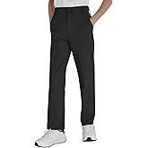 QBK Boys' Golf Pants-Quick Dry Stretch Chino with Flat Front for Kids School Uniforms Athletic(2T-16Y)