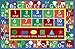 Kids Rug ABC Alphabet Numbers and Shapes Educational Area Rug Area Rug Non Skid Backing by Furnishmyplace 3'3