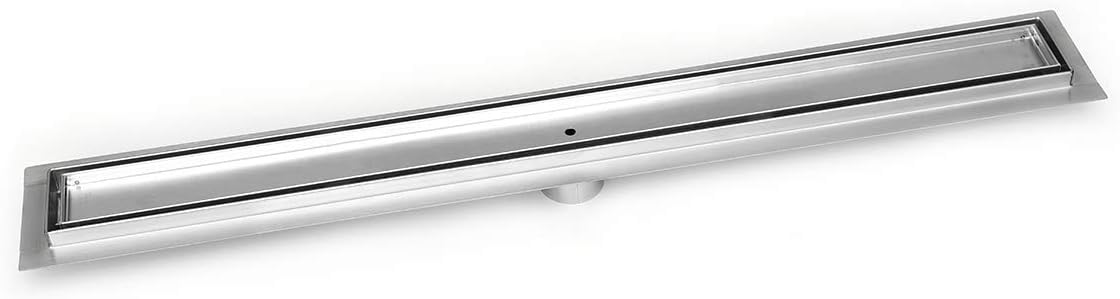 Royal Linear Shower Drain Stainless Steel Tile Insert By Serene Steam 47