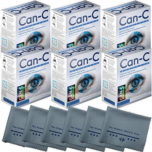 Can-C Lubricant Eye Drops 6 Boxes with Antioxidant N-Acetylcarnosine ...