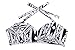 Walant Women's Halter Geometric Print High Waisted Swimsuit Bathing Suits Bikini,Style 1,X-Large
