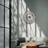 Garden Mile 60cm Roman Numerals Outdoor Clock, Weatherproof Garden Wall Clock view 6