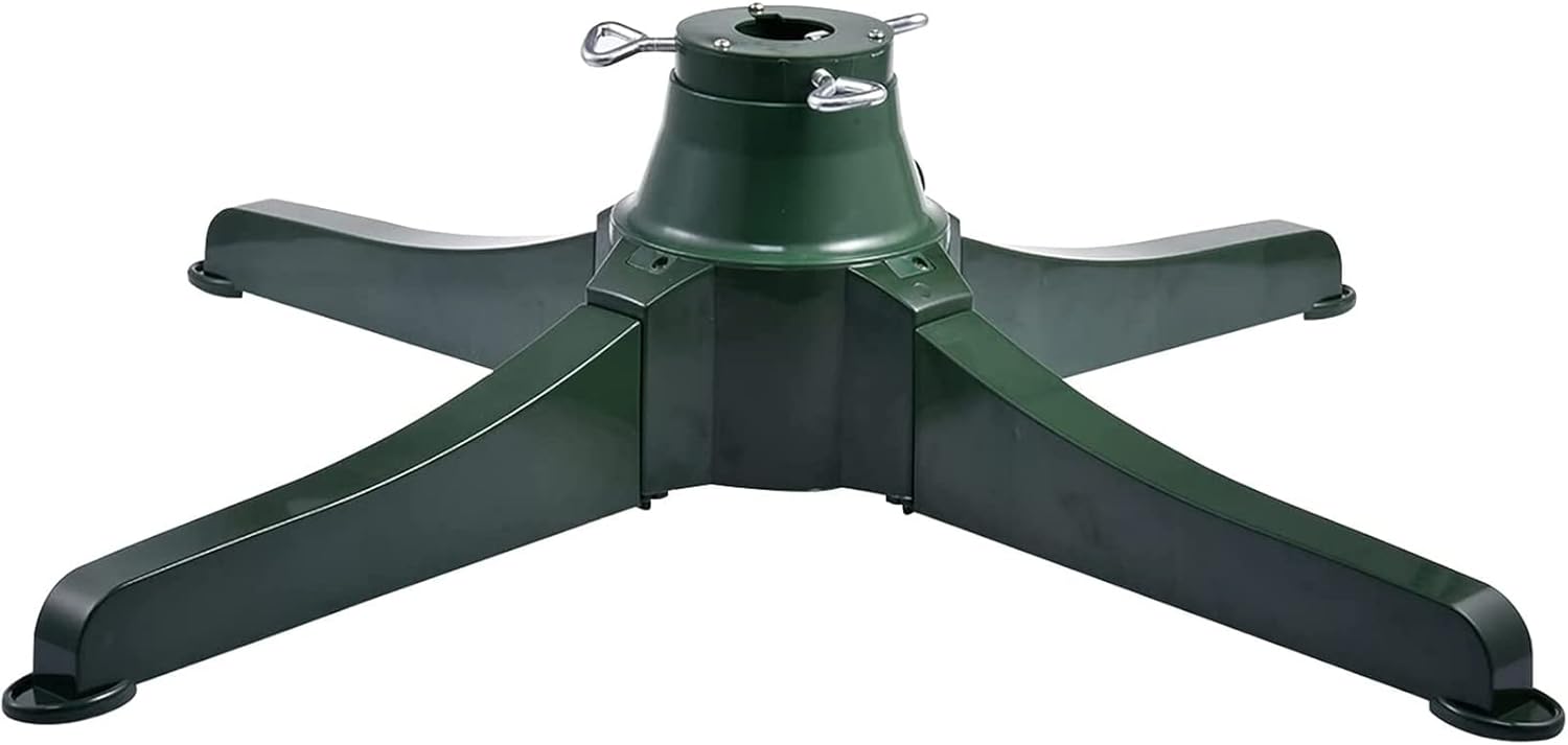 Tree Stands - ADORZ 360° Rotating Christmas Tree Stand, Electric Adjustable Rotating Stand, Detachable Xmas Tree Bracket, Christmas Decoration, Festive Props, for Up to 9.8ft Tall Artificial Tree