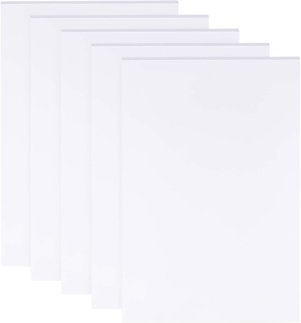 BENECREAT 5 Sheets 3mm White Foam Boards 30x20cm PVC Poster Mount Craft