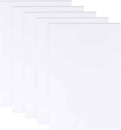 BENECREAT 5 Sheets 3mm White Foam Boards 30x20cm PVC Poster Mount Craft