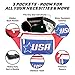 USA Fanny Pack for 4th of July - Flag Waist Bag Crossbody | American Flag Bum Bag for Men's Outfits | Halloween Waist Pack