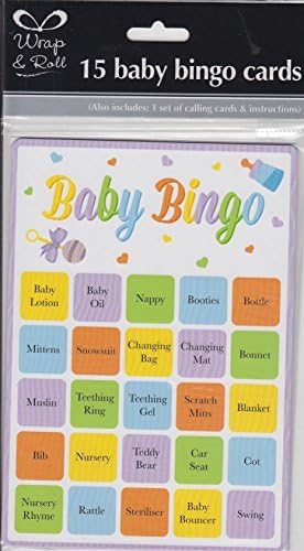 Oxforder Baby Shower Game - Baby Bingo Cards by Wrap & Roll