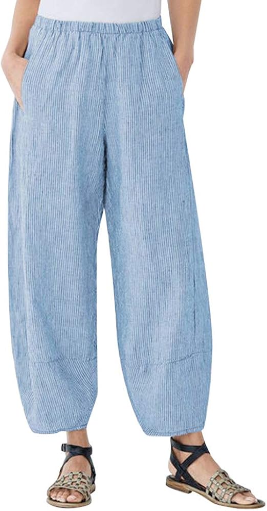 Pantalon suelto mujer verano Clearance