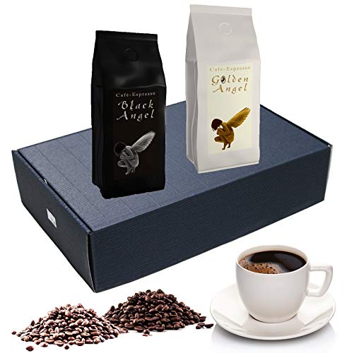 Espresso / Cafe - Kaffeebohnen 2 x "Angel" Geschenk Set 500 g ganze Bohnen