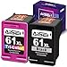 AISEN Remanufactured HP Ink Cartridge 61 Replacement for HP 61XL 61 XL Used in Envy 4500 5530 5535 Deskjet 1000 1056 1510 1512 1010 1055 2540 2542 3050 3510 3050A Officejet 2620 (1 Black 1 Tri-Color)