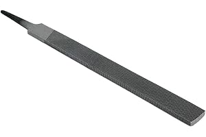 Benchmark Abrasives 6" Bastard Cut Long Flat File, Hardened Steel File, for Filing Metal, Sharpening Tools, Copper, Plastic, Hardwood, Metalworking Woodworking (6")