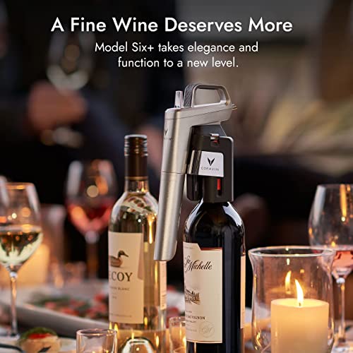 Coravin Timeless Six Plus Wine by the Glass System Silver Includes