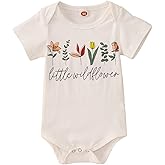 CM C&M WODRO Baby Girl Romper Infant Wild Flower One Piece Jumpsuits Floral Bodysuit Short Sleeve Summer Clothes Outfit