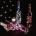 LEDIKON 20 Pack 20 Led Wine Bottle Lights with Cork,3.3Ft Silver Wire Warm White Cork Lights Battery Operated Fairy Mini String Lights for Wedding Party Wine Liquor Bottles Crafts Christmas Decor