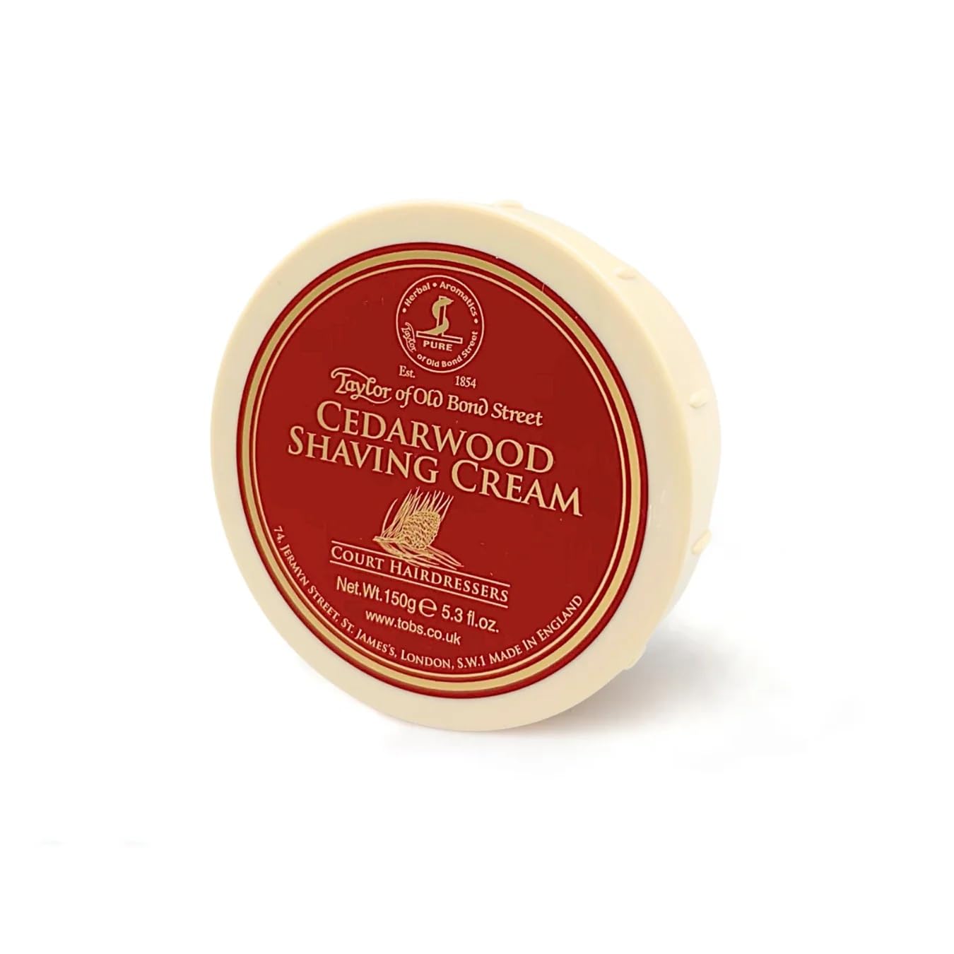 Taylor of Old Bond Street Cedarwood Shaving Cream Bowl, 150g
