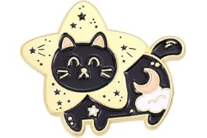 KEGUMINGX Cute Pins Backpack Pins Alloy Animals Enamel Pin Set Funny Cat Brooch Cowboy Badge Pin for Bookbags Clothes/Jackets & Hat Decoration
