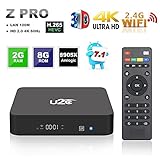 Android 7.1 TV Box 2GB RAM 8GB ROM 4K Ultra HD 3D 2.4GHz WiFi Smart Internet TV Box U2C Z Pro Amlogic S905X Quad Core 64 Bits Video Media Player