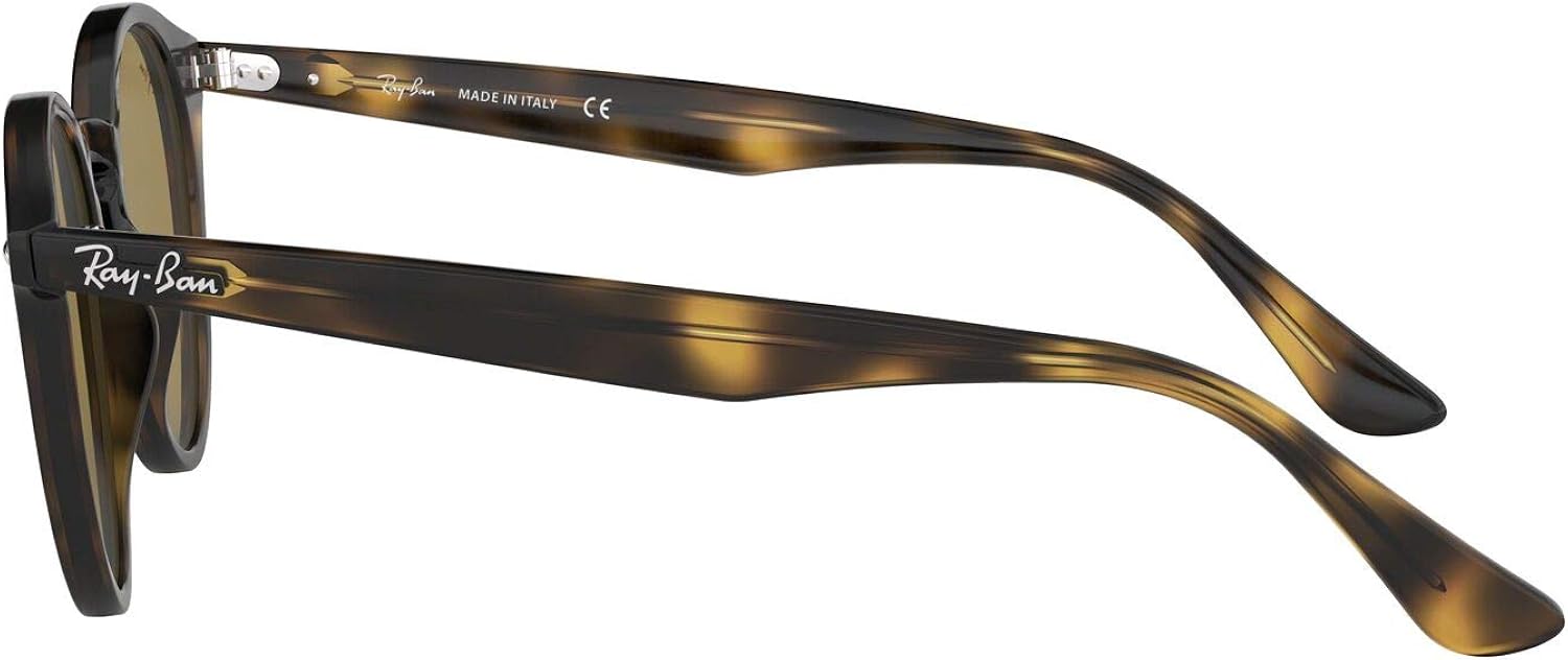 Ray-Ban RB2180 Round Sunglasses, Dark Tortoise/Brown, 49 mm: Shoes