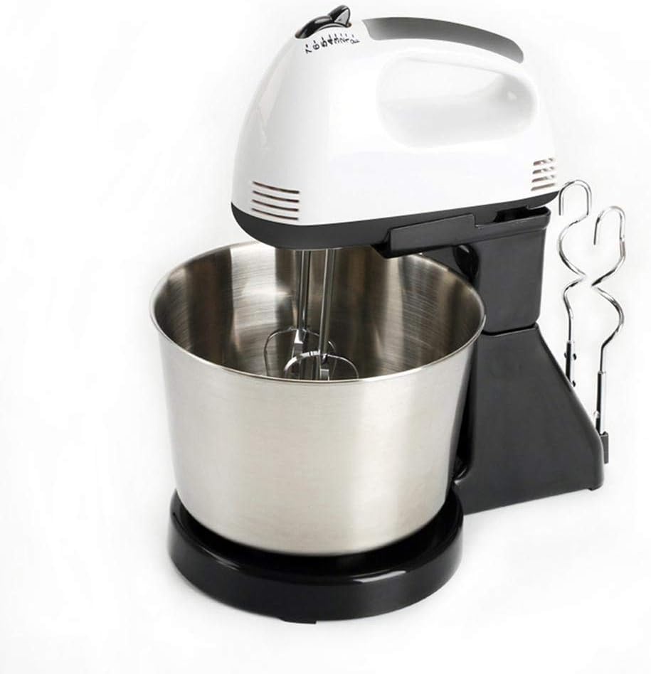 Handheld Stand Mixer, 7-Speed Electric Mixer Stainless Steel 220V Kitchen Food Stand Mixer Cream Egg Whisk Blender Cake Dough Mixer,Black