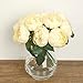 Meiliy 6 Pcs Artificial Damask Rose Flower Peony Bouquet Bride Bridesmaid Holding Flowers For Home Hotel Office Wedding Party Garden Craft Art Decor, Champagne