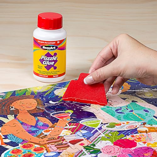 RoseArt - 4.5 oz. Jigsaw Puzzle Glue with Applicator 6-Pack