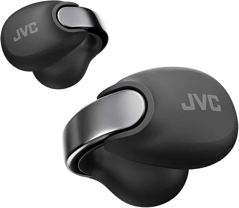 NEARPHONES HA-NP1T-B True Wireless Earphones in Jewellery Design, Comfortable Fit, Quick Charge Function, Multipoint Connection, Bluetooth 5.3, 24 Hours Battery Life, App - (Deep Black)