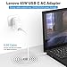 Newest 65W USB C Charger for Lenovo, Type C Laptop Charger, AC Power Adapter for Lenovo Yoga C930, S730, 920, 730, ThinkPad X1 Carbon 5th, 6th, ThinkPad T480, T480S, P52S, P51S, L380, L480, E480.