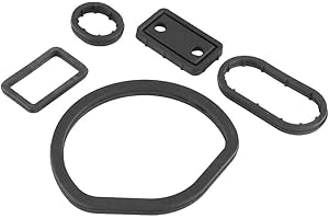 Aramox Car Seal Gasket,112184036 Car Oil Cooler Filter Seal Gasket Kit for -Benz C240 C280