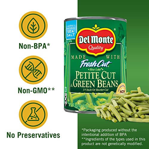 Del Monte Petite Cut Green Beans, 14.5 Oz, (Pack Of 12) Pricepulse