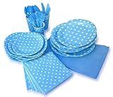 LolliZ Party Pack For 8, Blue & Polka Dots Design