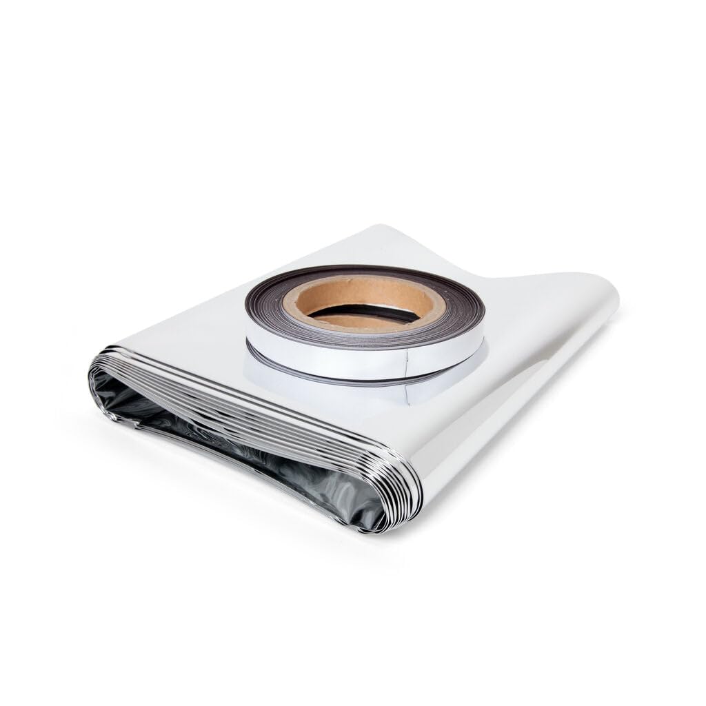 EcoSavers Insulation Foil with Magnet Tape for Installation Behind The Radiator - Silver